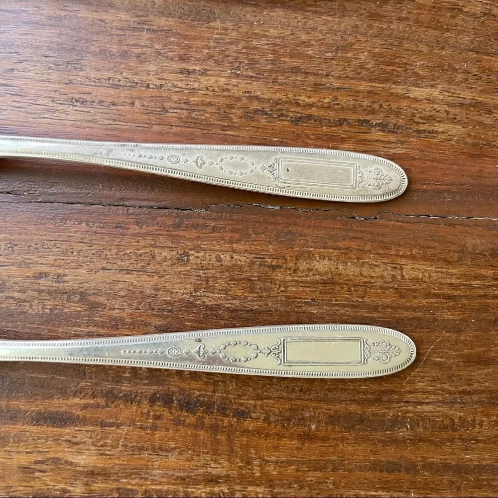 Antique 1921 Oneida Community Plate Grosvenor Teaspoons Set of 6 No Monogram